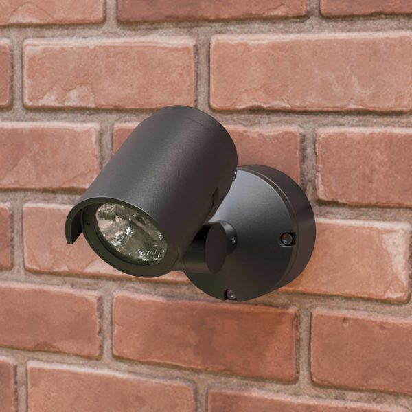 Lucande Spot d’extérieur LED Beatrix en gris foncé LUCANDE