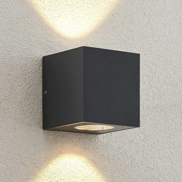 Arcchio Tassnim applique d'extérieur LED graphite à 2 lampes. Arcchio