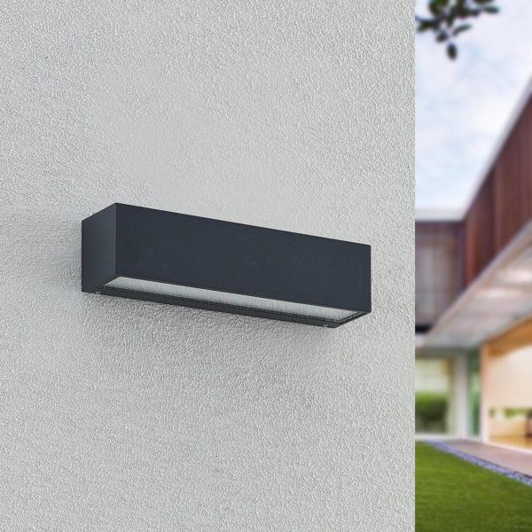 Arcchio Lengo applique LED 25 cm 2 lampe graphite Arcchio