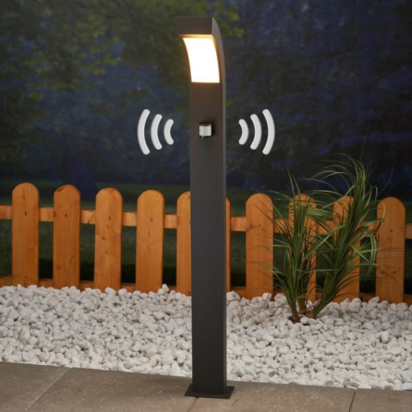 Lucande Borne lumineuse LED Lennik à détecteur de mvt LUCANDE