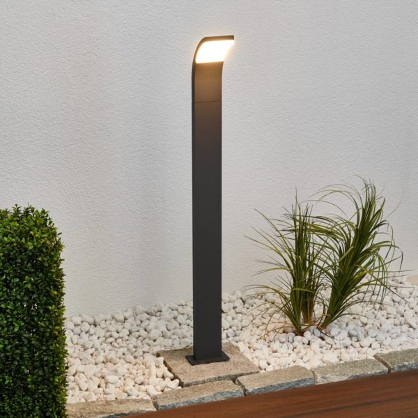 Lucande Borne lumineuse LED gris graphite Timm 100 cm LUCANDE