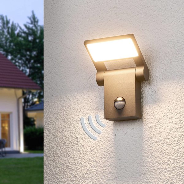 Lucande Marius - applique d’extérieur à capteur avec LED LUCANDE