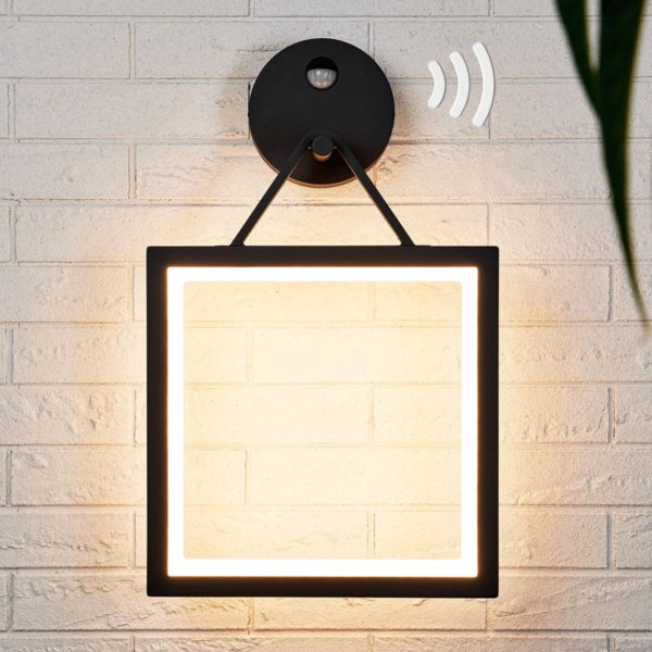 Lucande Applique LED Mirco carrée à capteur de mouvement LUCANDE
