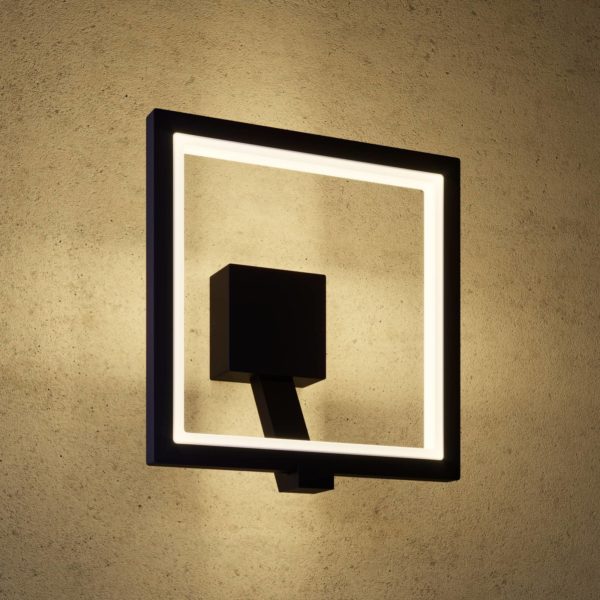 Lucande Applique d'extérieur LED Square