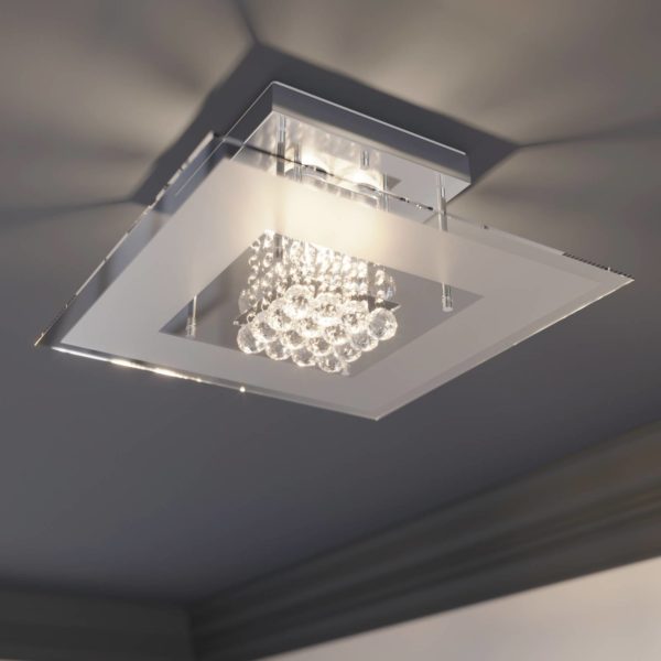 Lindby Plafonnier pour salle de bain LED Lisandra LINDBY
