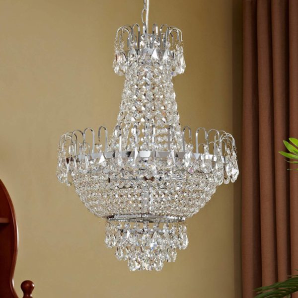 Lindby Suspension en cristal Casparia
