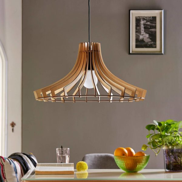 Lindby Suspension en bois Bela