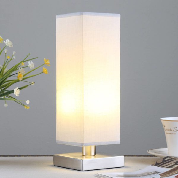 Lindby Julina – lampe de chevet en textile gris clair LINDBY