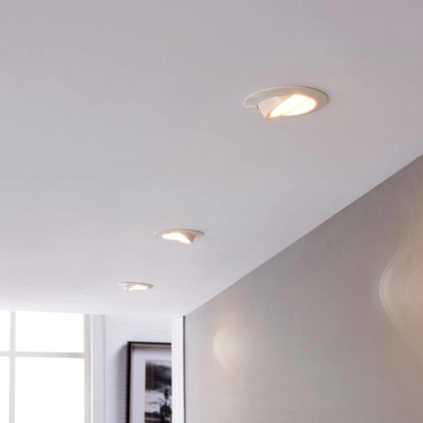 Lindby Spot encastré LED Andrej, rond, blanc, lot de 3 LINDBY