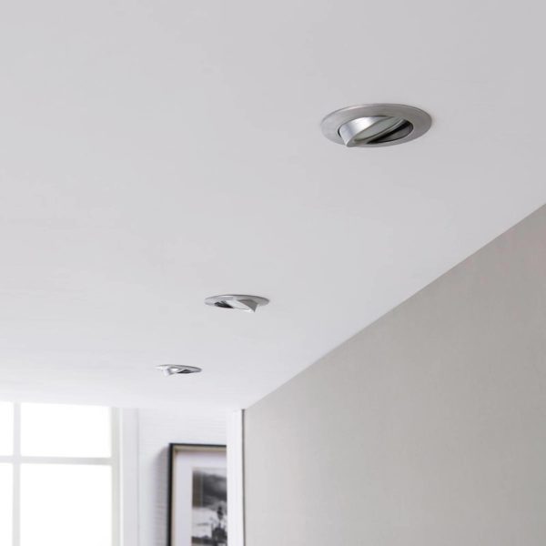 Lindby Spot encastré LED Andrej, rond, alu, lot de 3 LINDBY