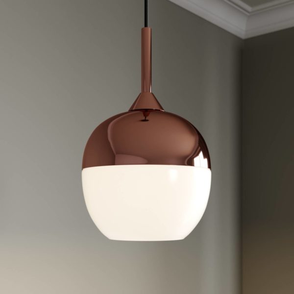 Lindby Suspension couleur cuivre Deda LINDBY