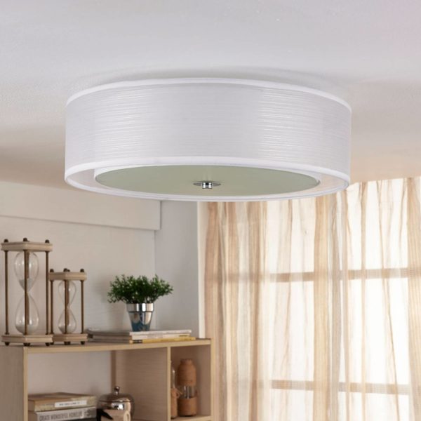 Lindby Tobia plafonnier en tissu