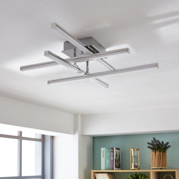 Lindby Plafonnier LED réglable Korona