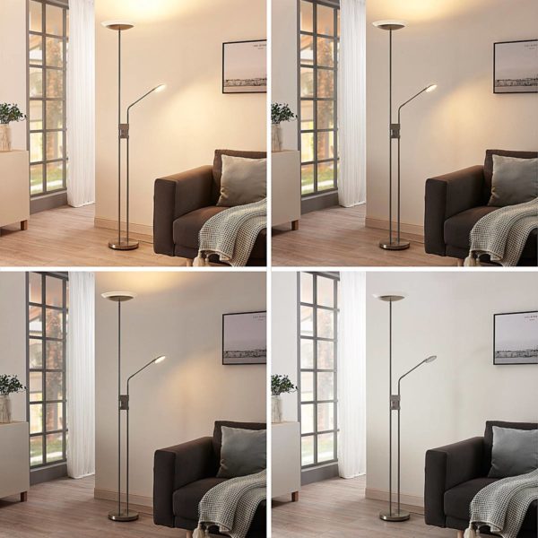 Lindby Lampadaire LED Jonne