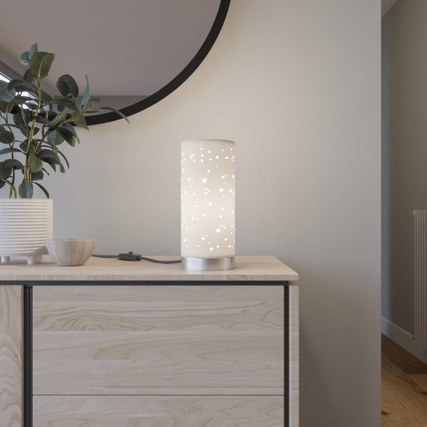Lindby Smart lampe à poser Alwine cylindrique LINDBY