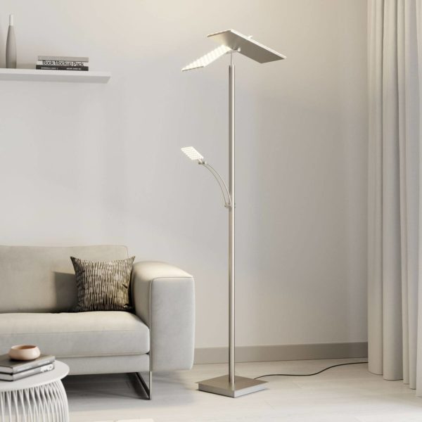 Lucande lampadaire à éclairage indirect Parthena