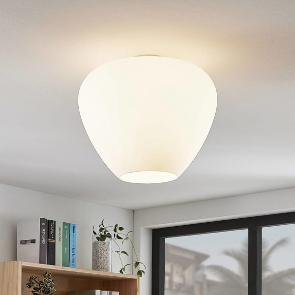 Lindby Plafonnier Bibiane en verre