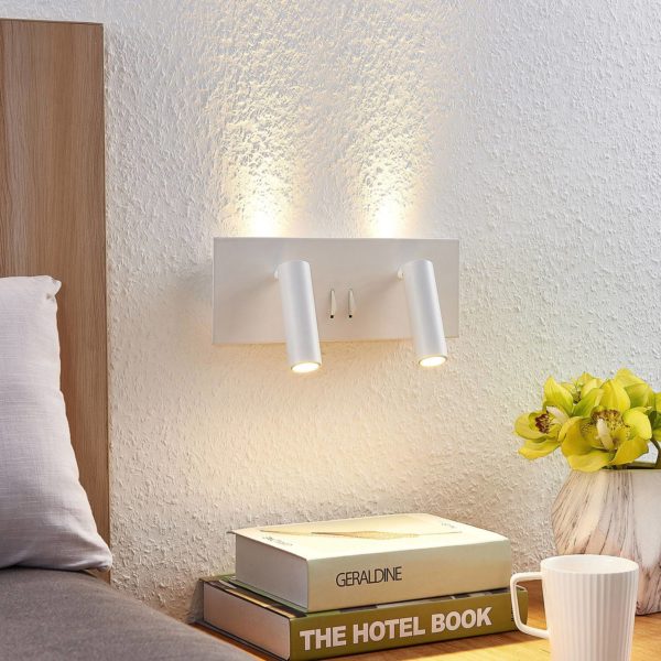 Lucande Magya Applique LED blanche à 4 lampes LUCANDE