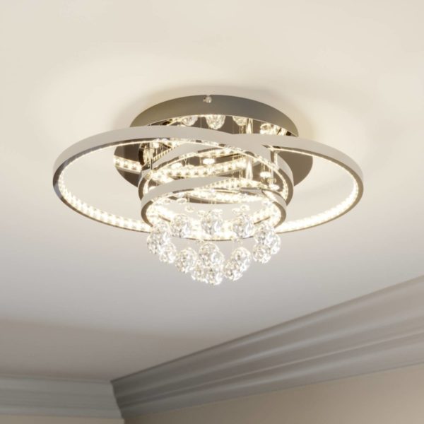 Lucande Keely plafonnier LED cristal
