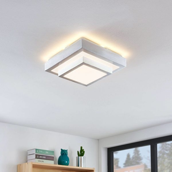 Lindby Mirco plafonnier LED angulaire