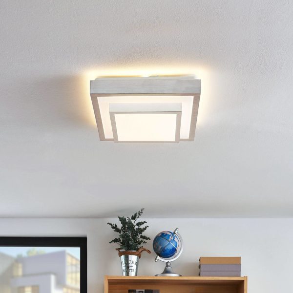 Lindby Mirco plafonnier LED en aluminium