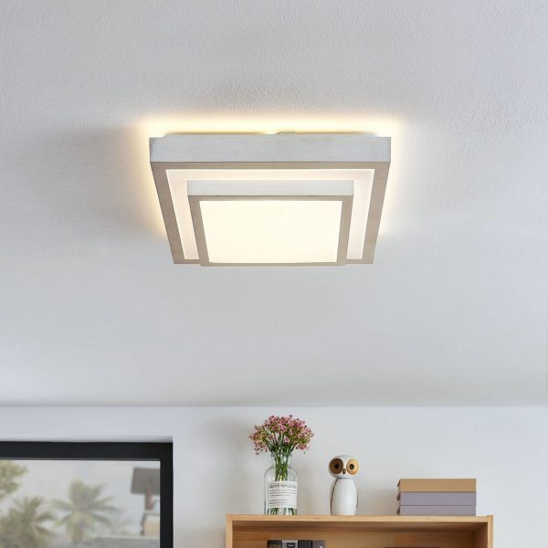 Lindby Mirco plafonnier LED en aluminium