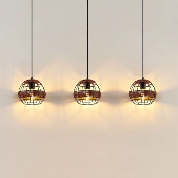 Lindby Kaska suspension, à 3 lampes LINDBY