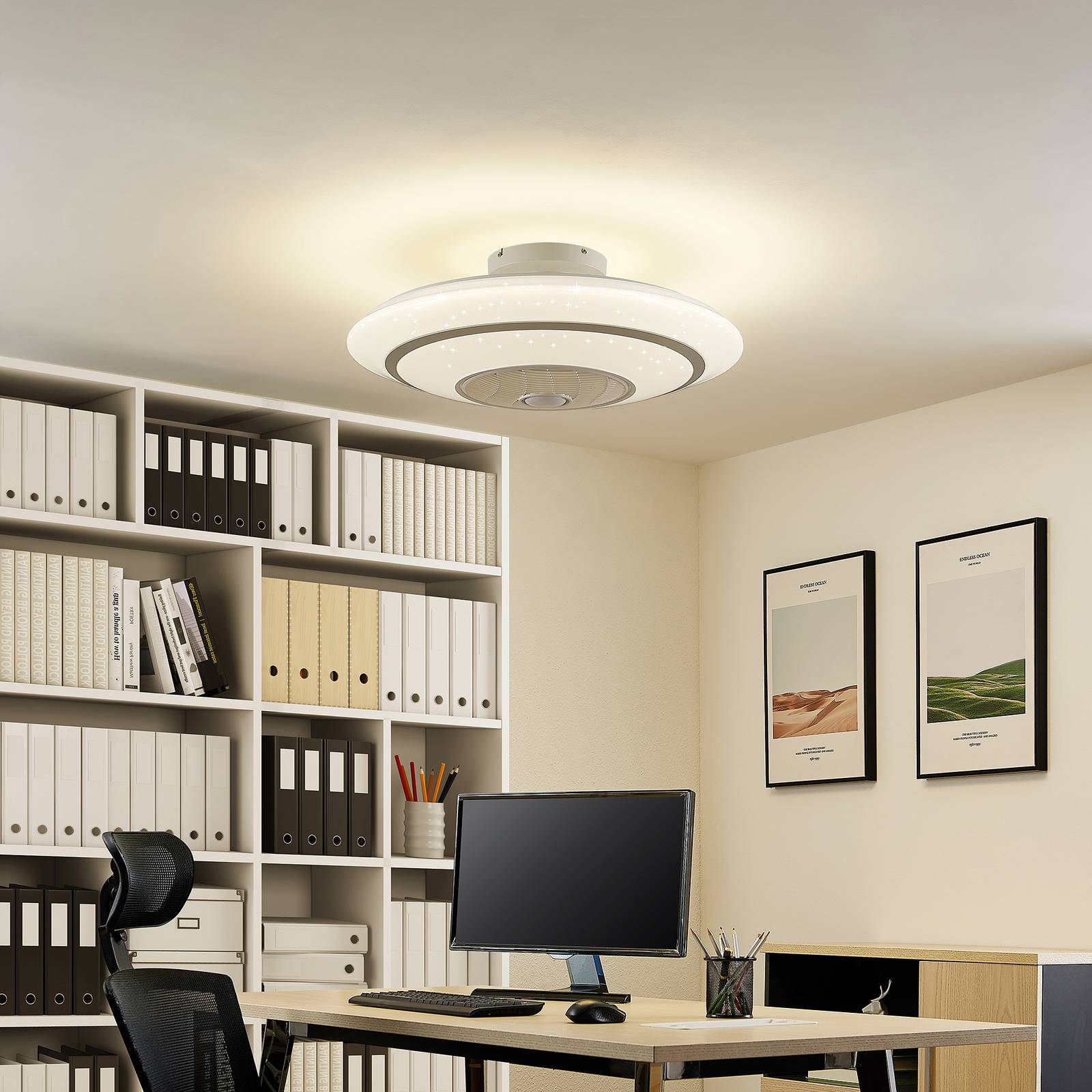 Lindby Kheira ventilateur de plafond LED