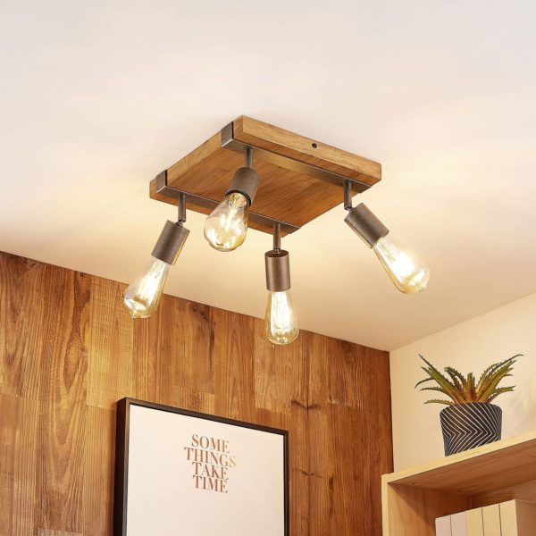 Lindby Quitana spot pour plafond à 4 lampes LINDBY