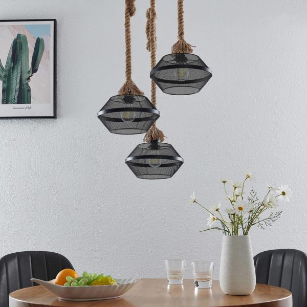 Lindby Rabia suspension à 3 lampes