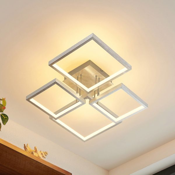 Lindby Adritha plafonnier LED à 4 lampes LINDBY