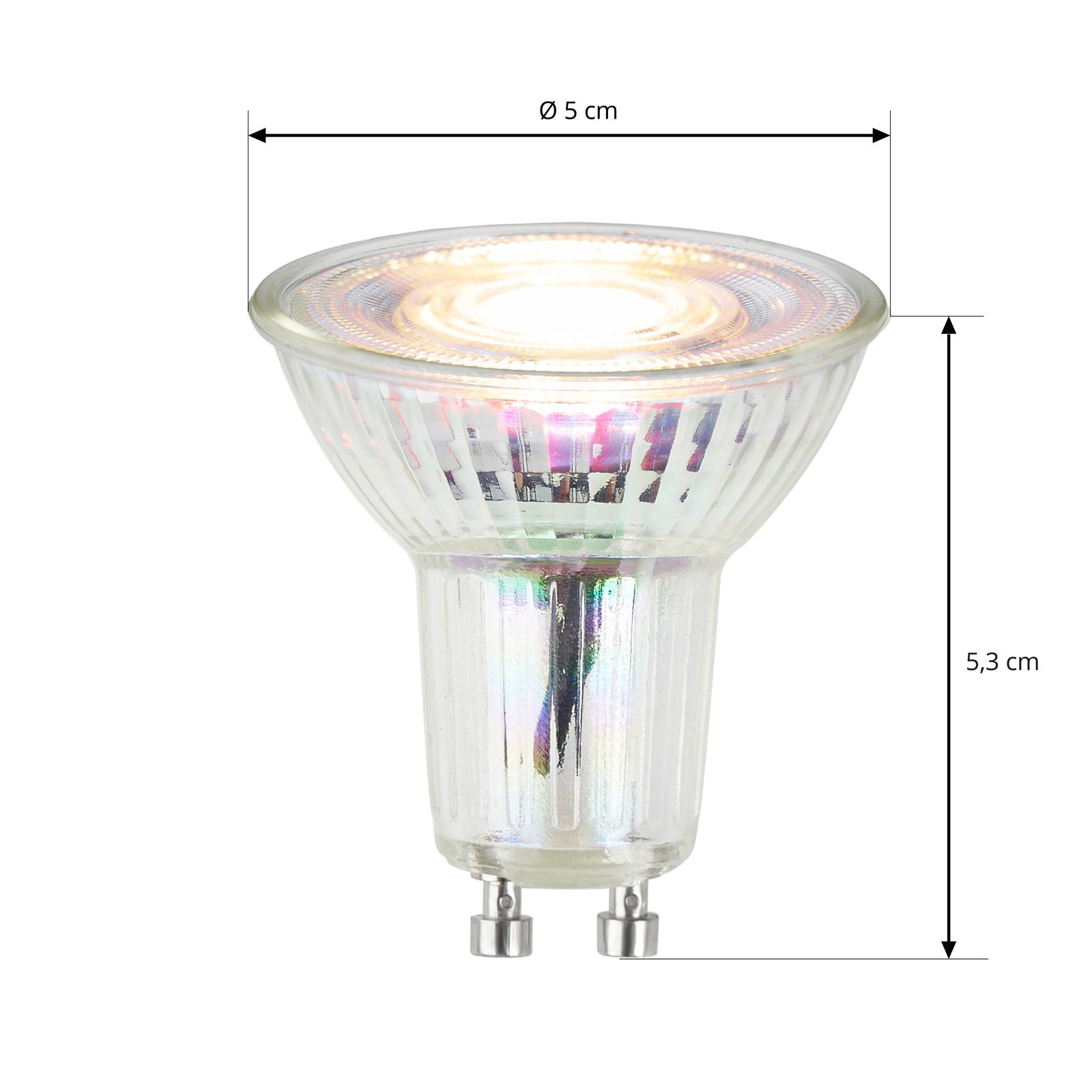 Arcchio Réflecteur LED GU10 3W 3 000 K 36° verre Arcchio