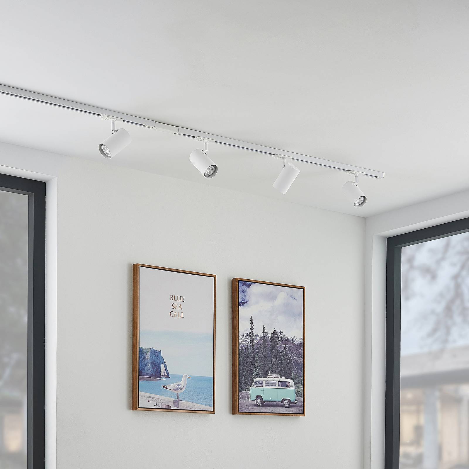 Lindby système de lampes sur rail monophasé Linaro