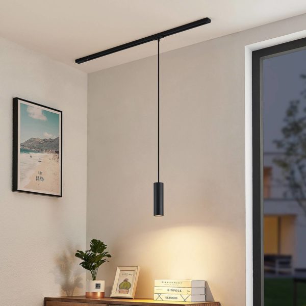 Lindby Linaro suspension monophasée 20 cm noire LINDBY