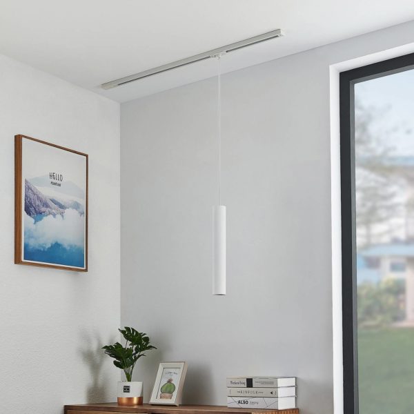 Lindby Linaro suspension monophasée 40 cm blanche LINDBY