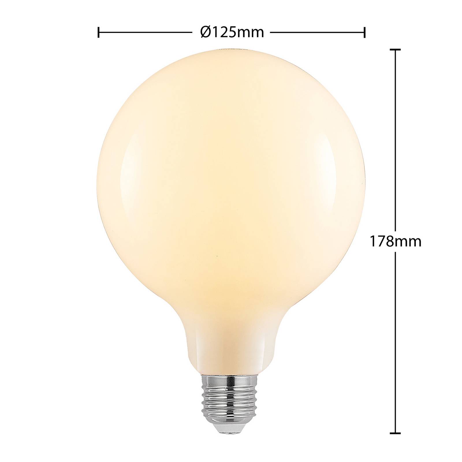 Arcchio Ampoule LED E27 8 W 2 700 K G125 globe