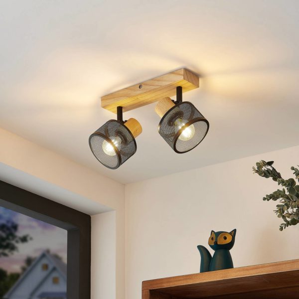 Lindby Evinora spot pour plafond en bois