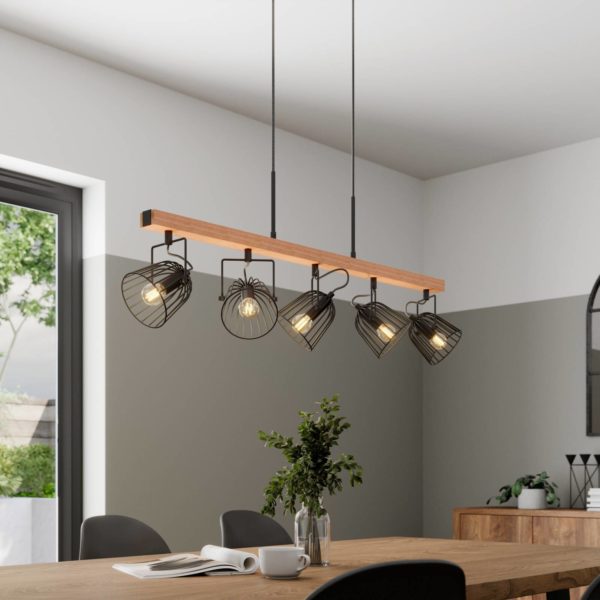 Lindby Adalin suspension à 5 lampes