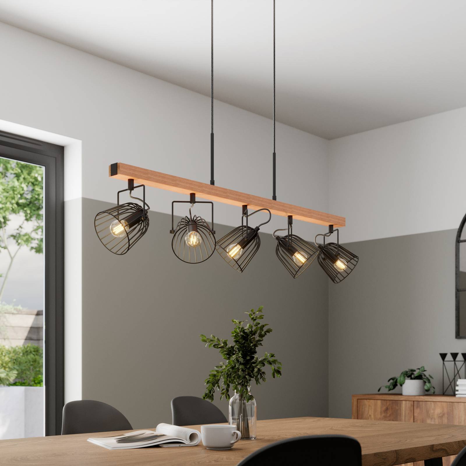 Lindby Adalin suspension à 5 lampes