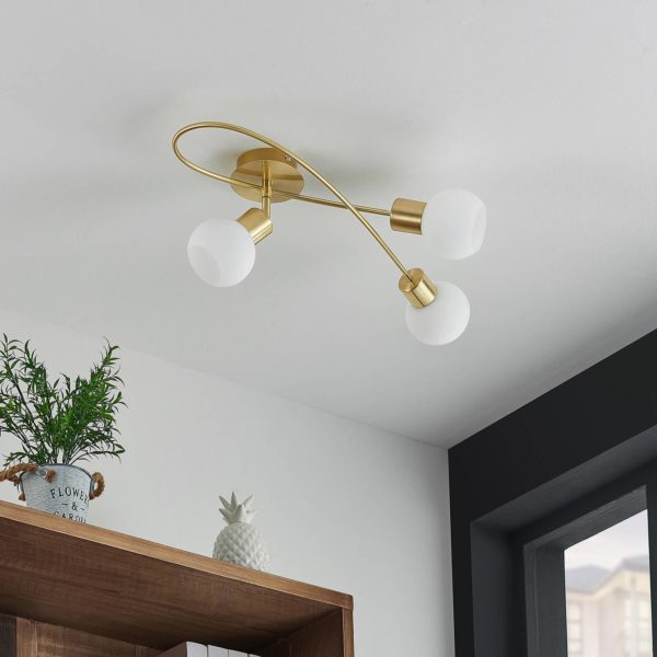 Lindby plafonnier Elaina 3 lampes long