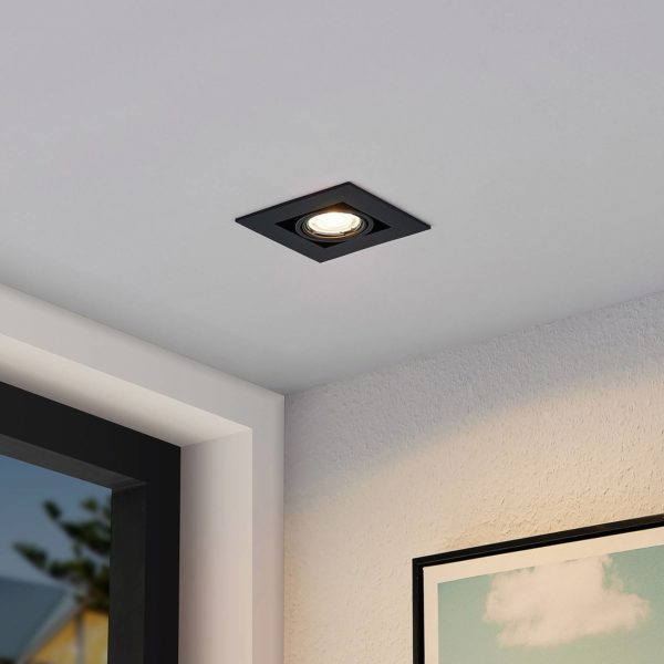 Arcchio Taneja luminaire encastrable, à une lampe, noir Arcchio