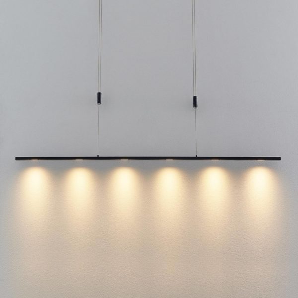 Lucande Stakato suspension LED 6 lampes 140 cm LUCANDE