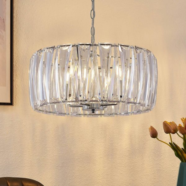 Lindby Sofia suspension ronde Ø 46 cm à 4 lampes LINDBY