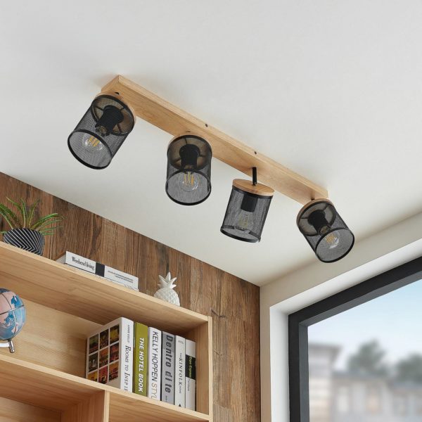 Lindby Kiriya spot pour plafond, à quatre lampes LINDBY