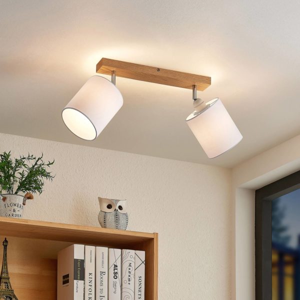Lindby Imarin spot pour plafond, 2 lampes, blanc LINDBY