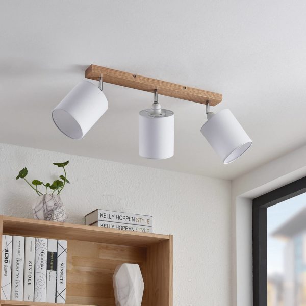Lindby Imarin spot pour plafond, 3 lampes, blanc LINDBY