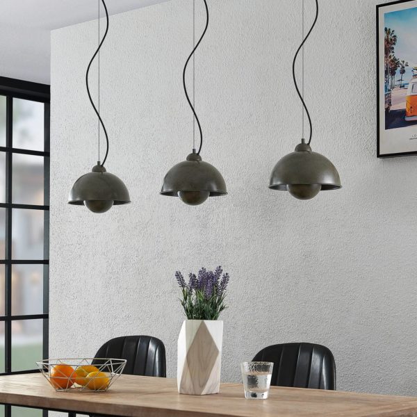 Lindby Gretja suspension à trois lampes
