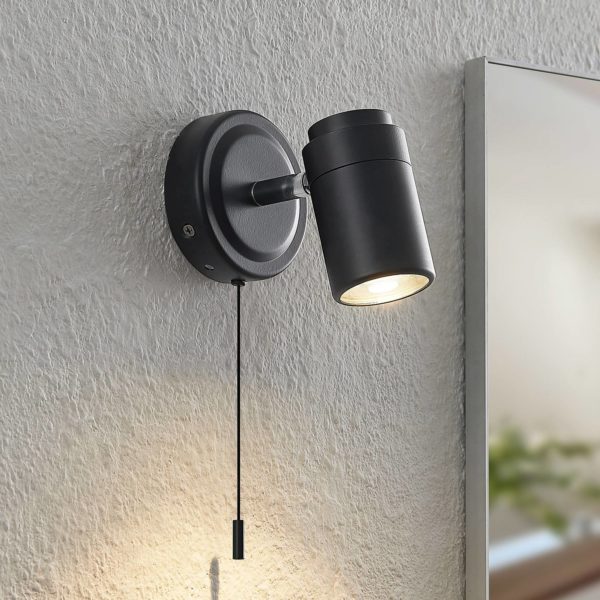 Applique murale Lindby Remilan, noir LINDBY