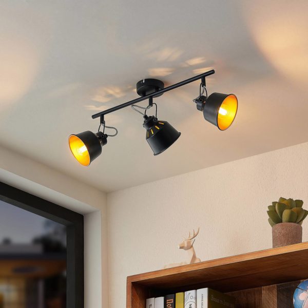 Lindby Mirlinda spot plafond, 3 lampes, allongé LINDBY