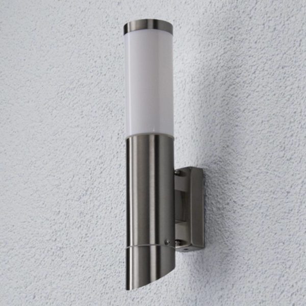 Lindby Applique d'extérieur Frederik en inox LINDBY